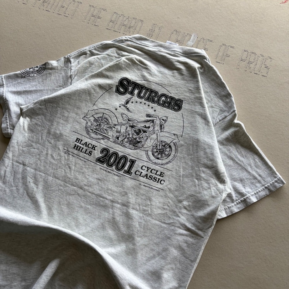 Vintage early 2000s y2k Sturgis 2001 Cycle Classic T-shirt